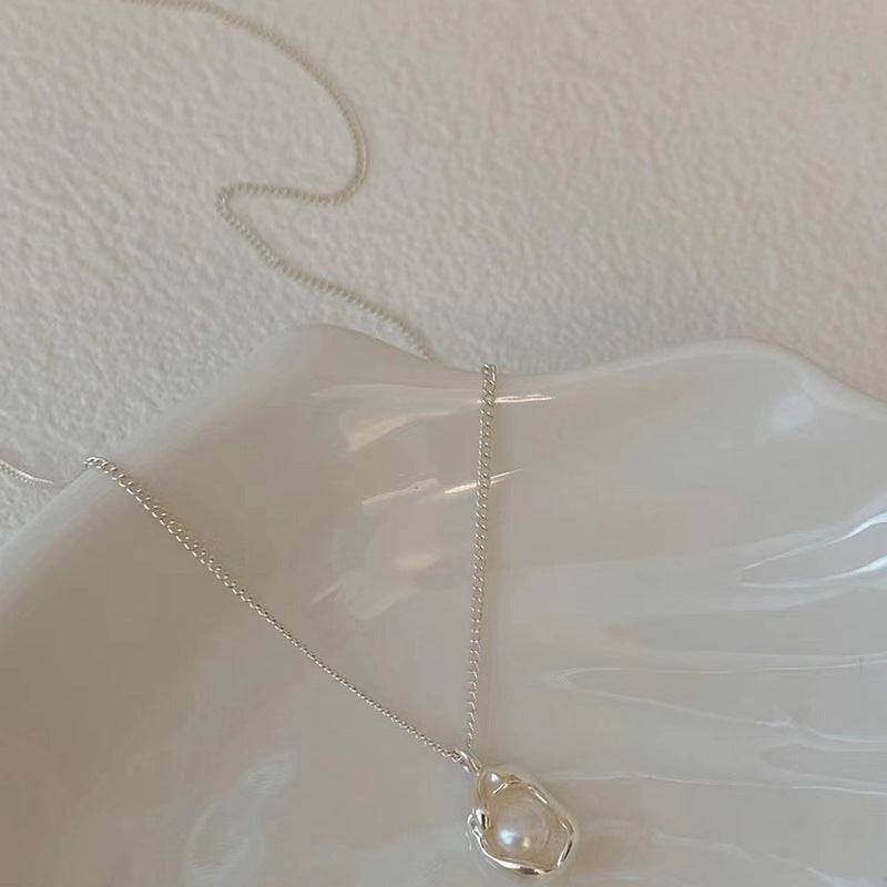 Love Pearl Clavicle Chain Necklace For Women - Mubimart