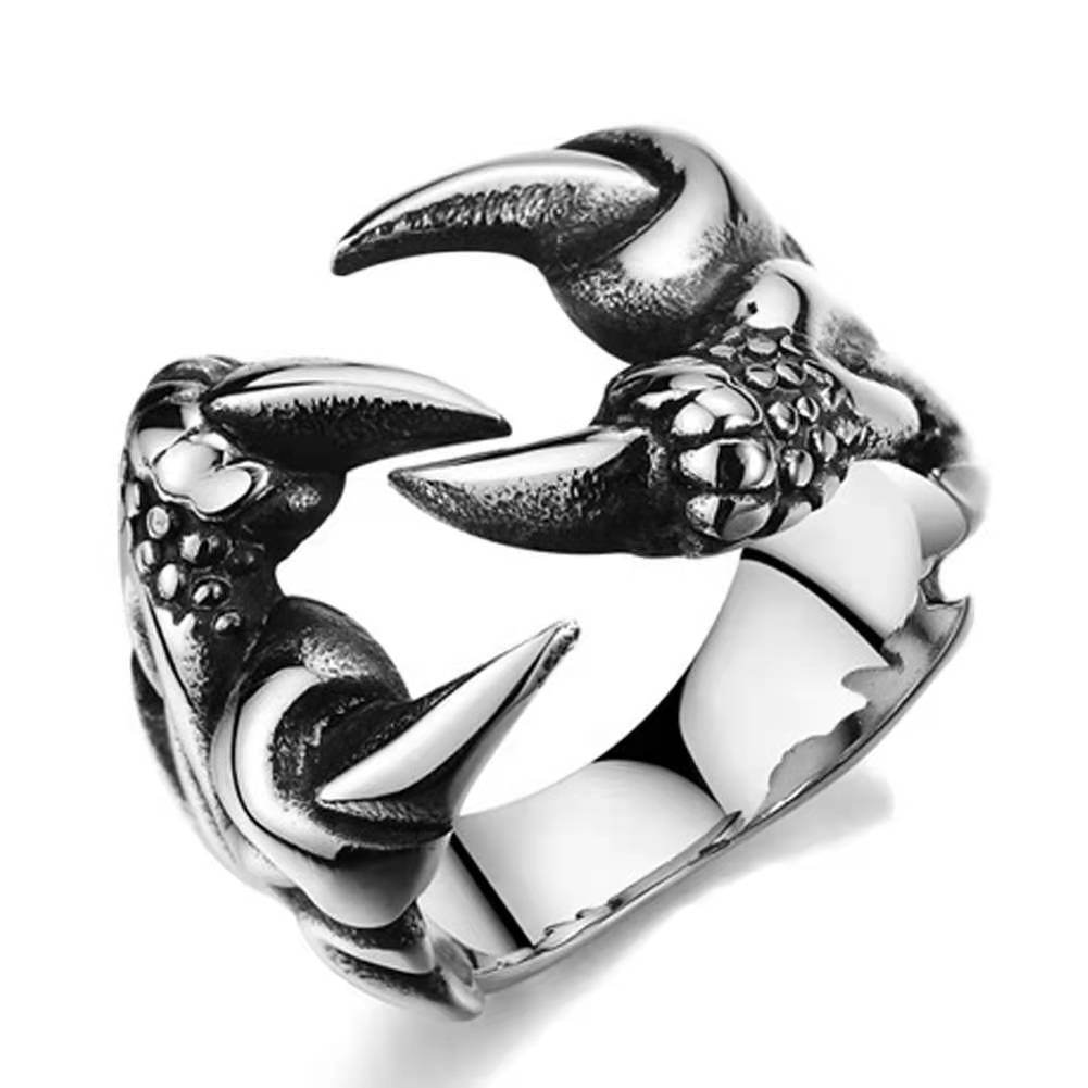 Paw Ring Adjustable Index Finger Dragon Ring Fashion Jewelry - Mubimart