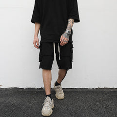 Ripped Seam Cargo Shorts