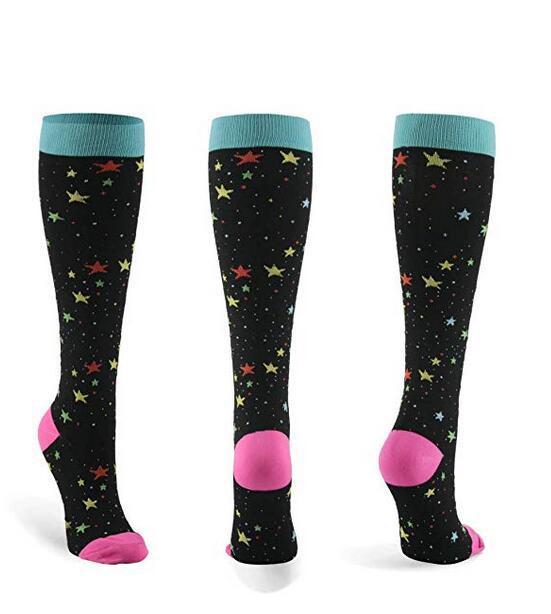 Jacquard Compression Socks, Running Basketball Sports Socks - Mubimart - Compression socks 