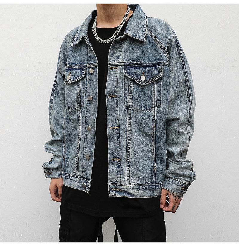 Loose denim jacket - Mubimart