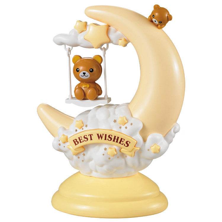 Cartoon moon table lamp - Mubimart