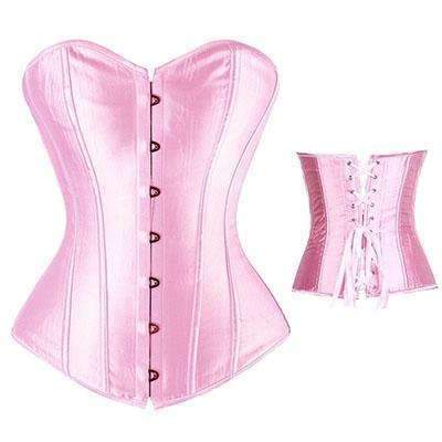 Bustier Lace up Boned Top Corset Waist Shaper - Mubimart -  