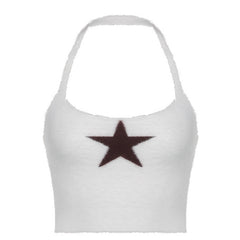 American Star Fur Neck Tank Top For Women - Mubimart -  