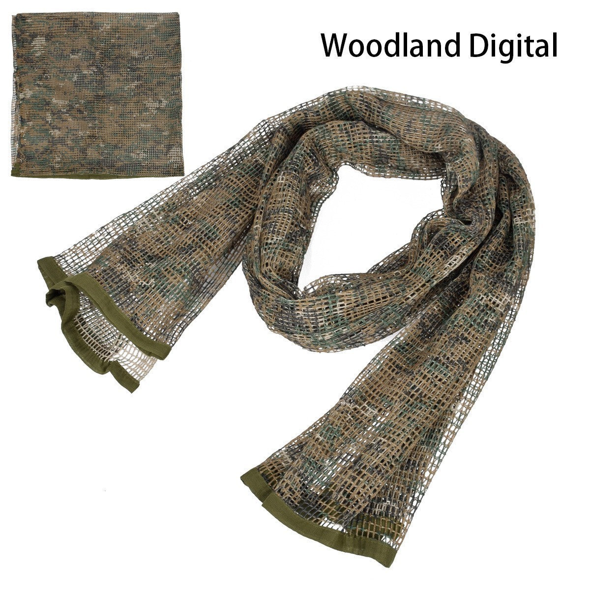 Ademende camouflage outdoor sjaals voor heren en dames