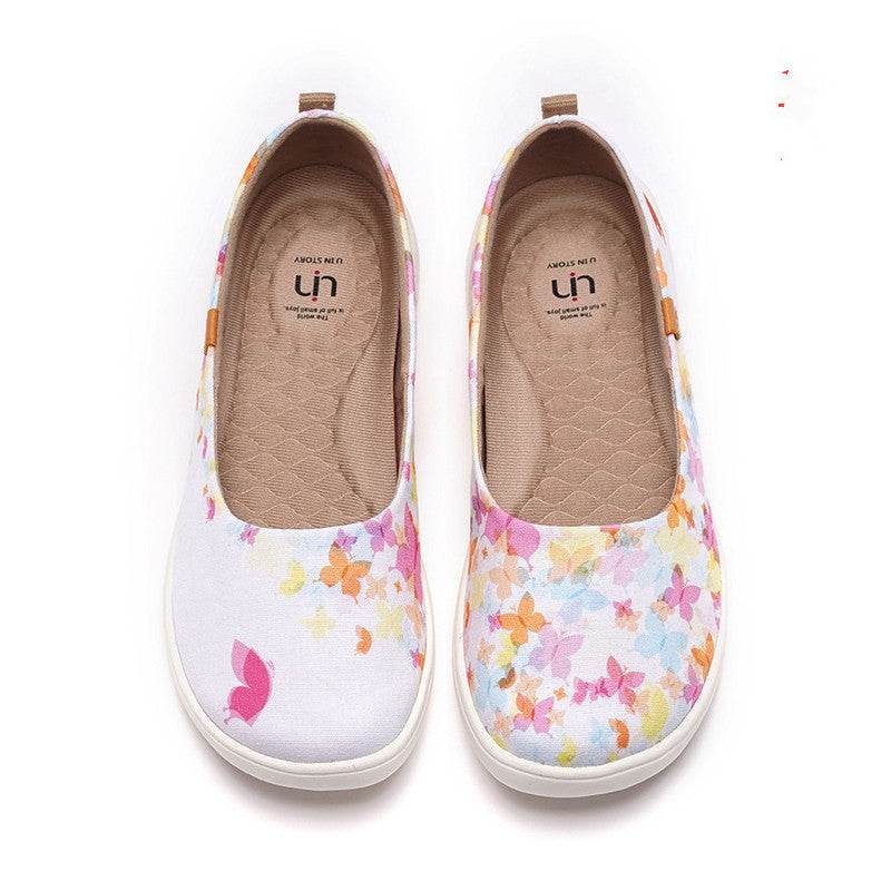 Lazy Shoes Women Casual Canvas Shoes - Mubimart