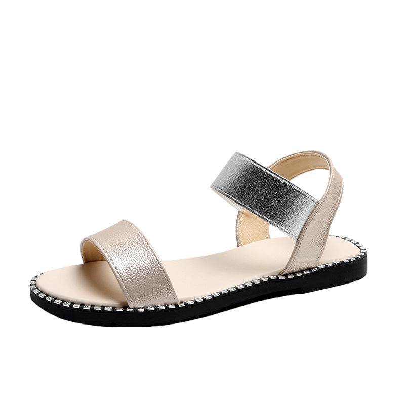 Flat heel sandals women flat non-slip sandals - Mubimart