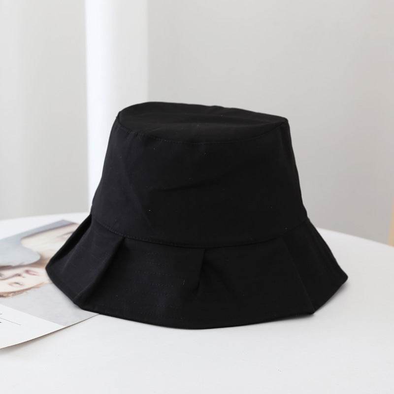 Women Sun Hats Female Summer Solid Bucket Hat Lady Pure Color Panama Cotton Outdoor Fisherman Hat - Mubimart