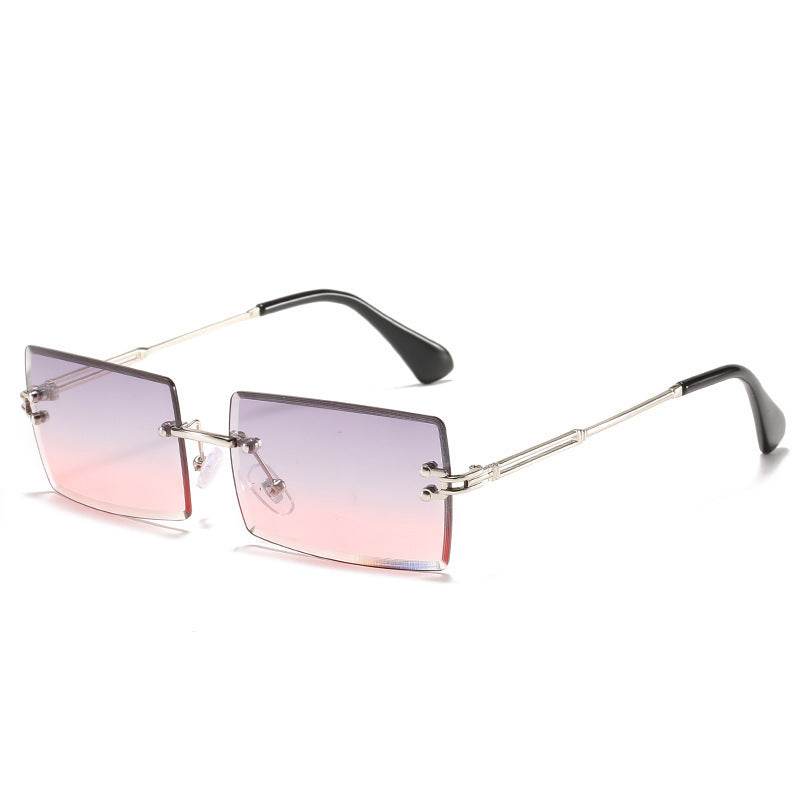 Rimless sunglasses women square - Mubimart