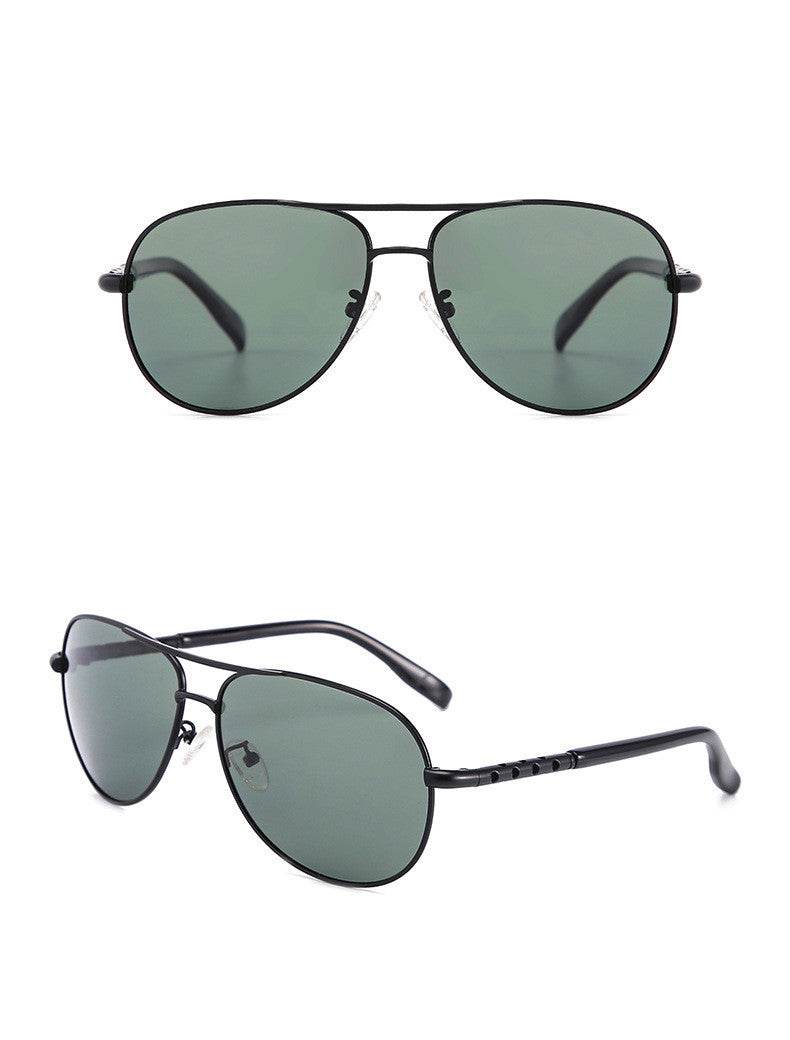 Retro metal polarized sunglasses - Mubimart
