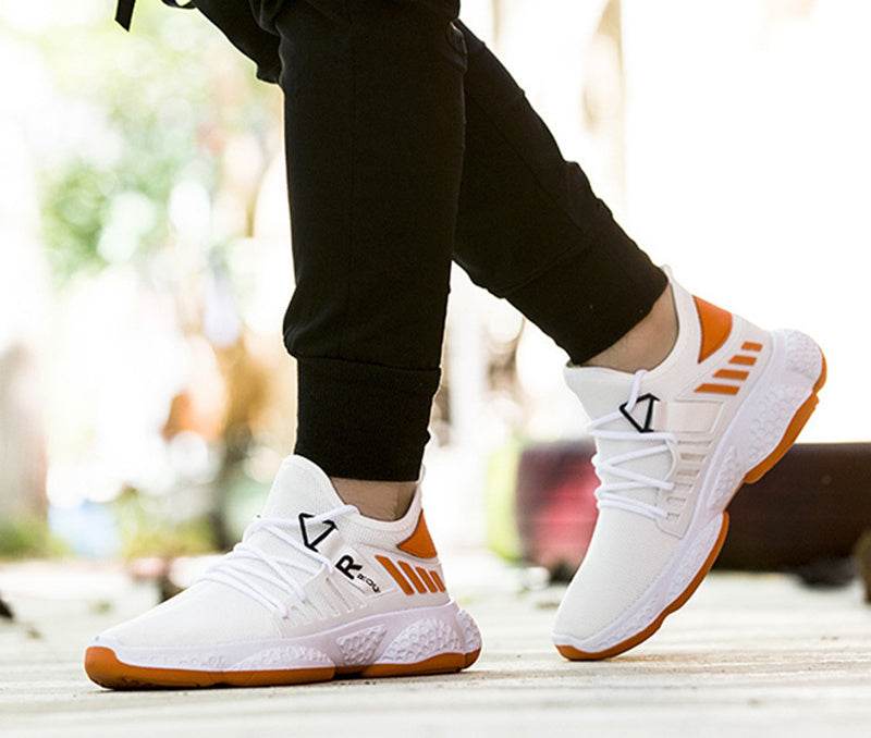 Men Sneakers Breathable Mesh Sports Shoes - Mubimart