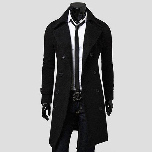 Men's Trench Coat - Mubimart