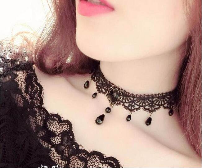 Black Velvet Choker - Mubimart
