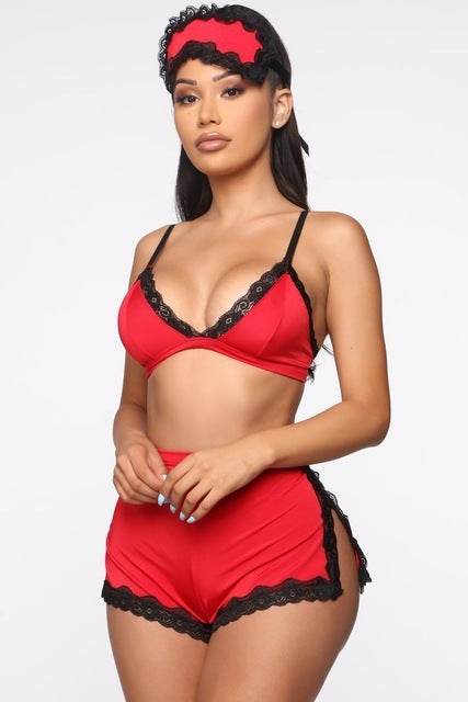 Women Sexy Sleepwear Lingerie Lace Bra - Mubimart