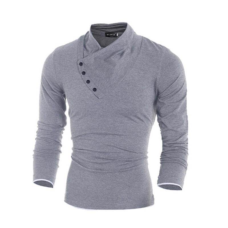 New Autumn Mens Cotton T Shirt - Mubimart