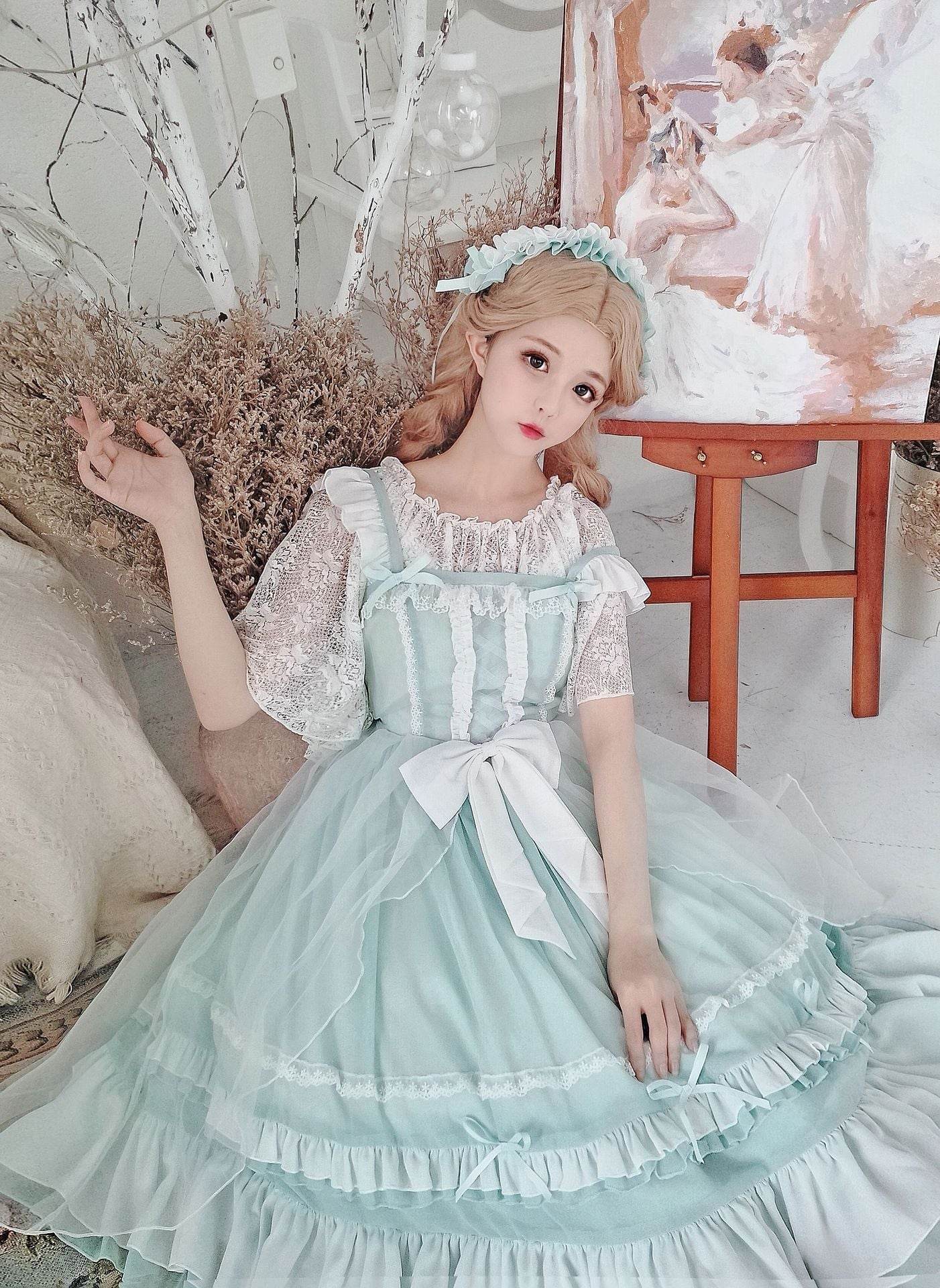 Lolita sweet camisole dress - Mubimart