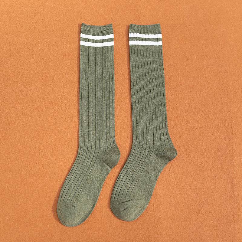 South Korea Japanese jk middle tube knee-length street half-high tube ins trendy socks - Mubimart