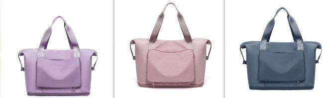 Foldable Large Capacity Women Gym Bags Shoulder Bag Women Training Travel Handle Handbag Yoga Sport Crossbody Tote Bag Women - Mubimart