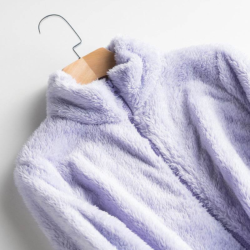 Coral Fleece Jacket - Mubimart