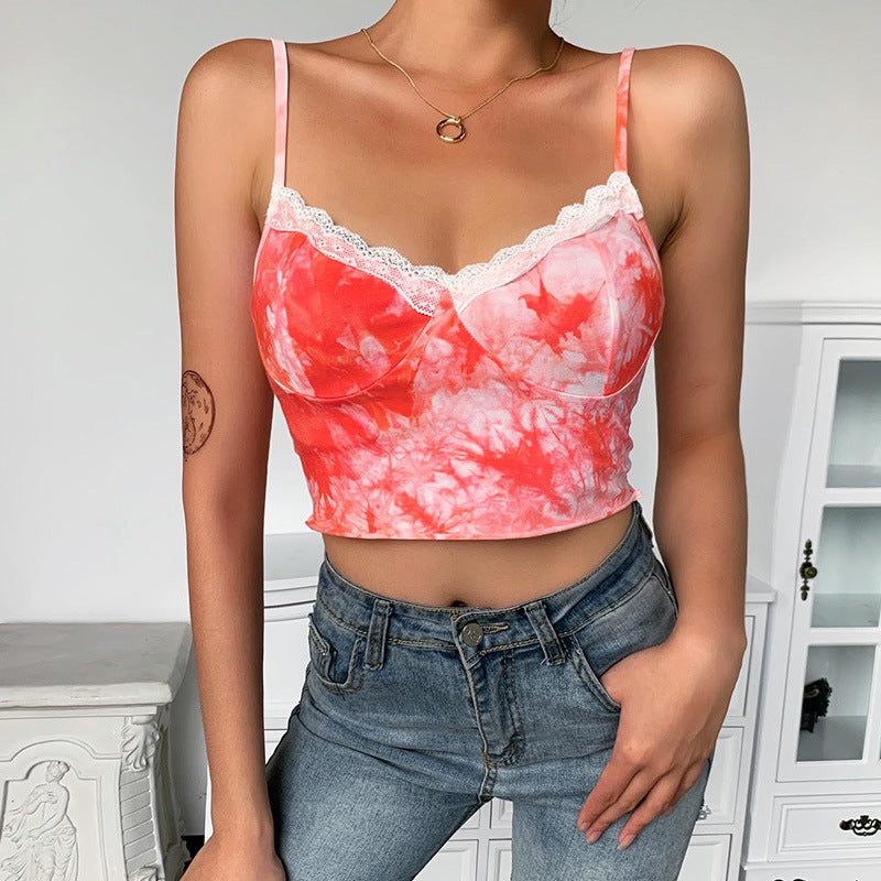 Tie-dye camisole - Mubimart -  