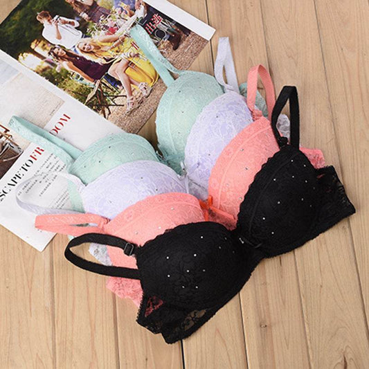 Thong Lace Bra Sexy Lingerie Bra Set - Mubimart