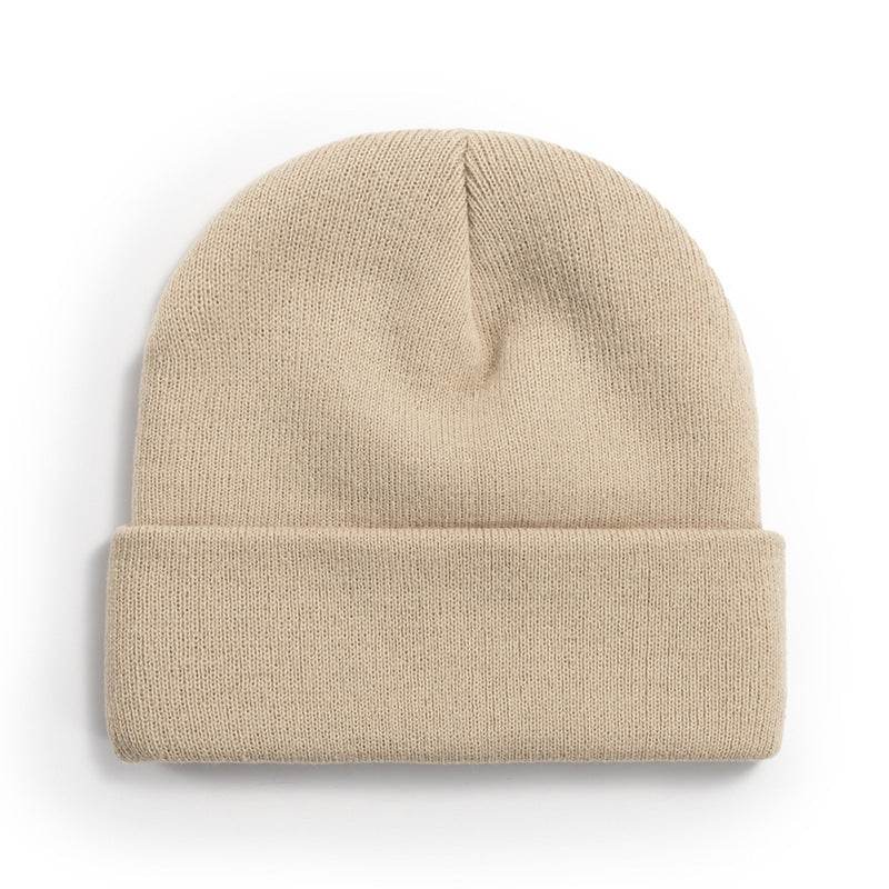 Light Board Knitted Hat Solid Color - Mubimart