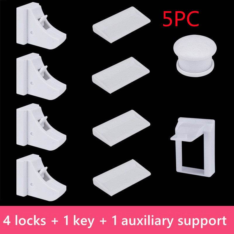 Children's Multifunctional Safety Lock, Drawer Lock, Cabinet Door Lock - Mubimart