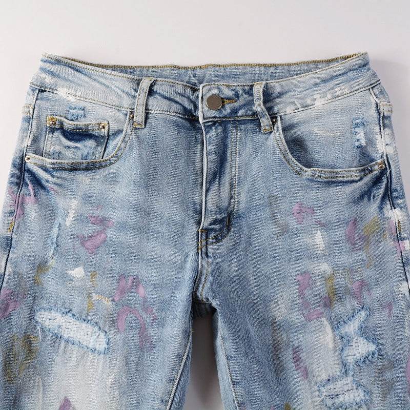 Jeans Slim Fit Skinny Pants - Mubimart
