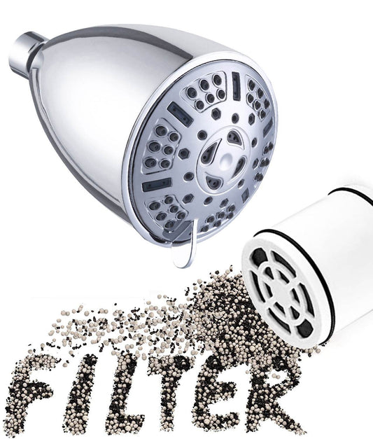 Shower Filtering Shower Head Top Spray - Mubimart
