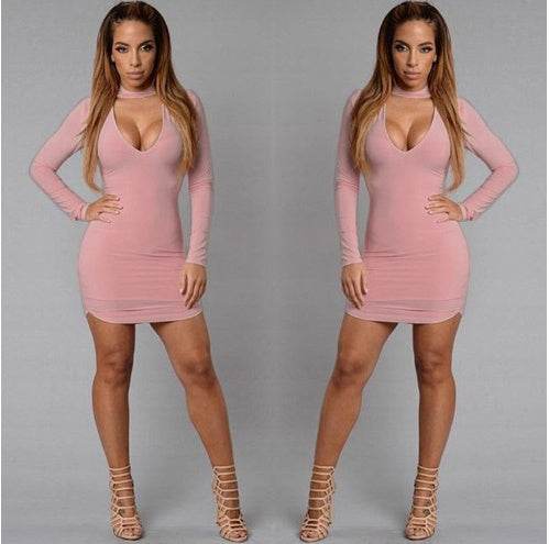 EBay fast selling, European, American, bursting, V collar, cocktail dresses and dress sexy dresses - Mubimart