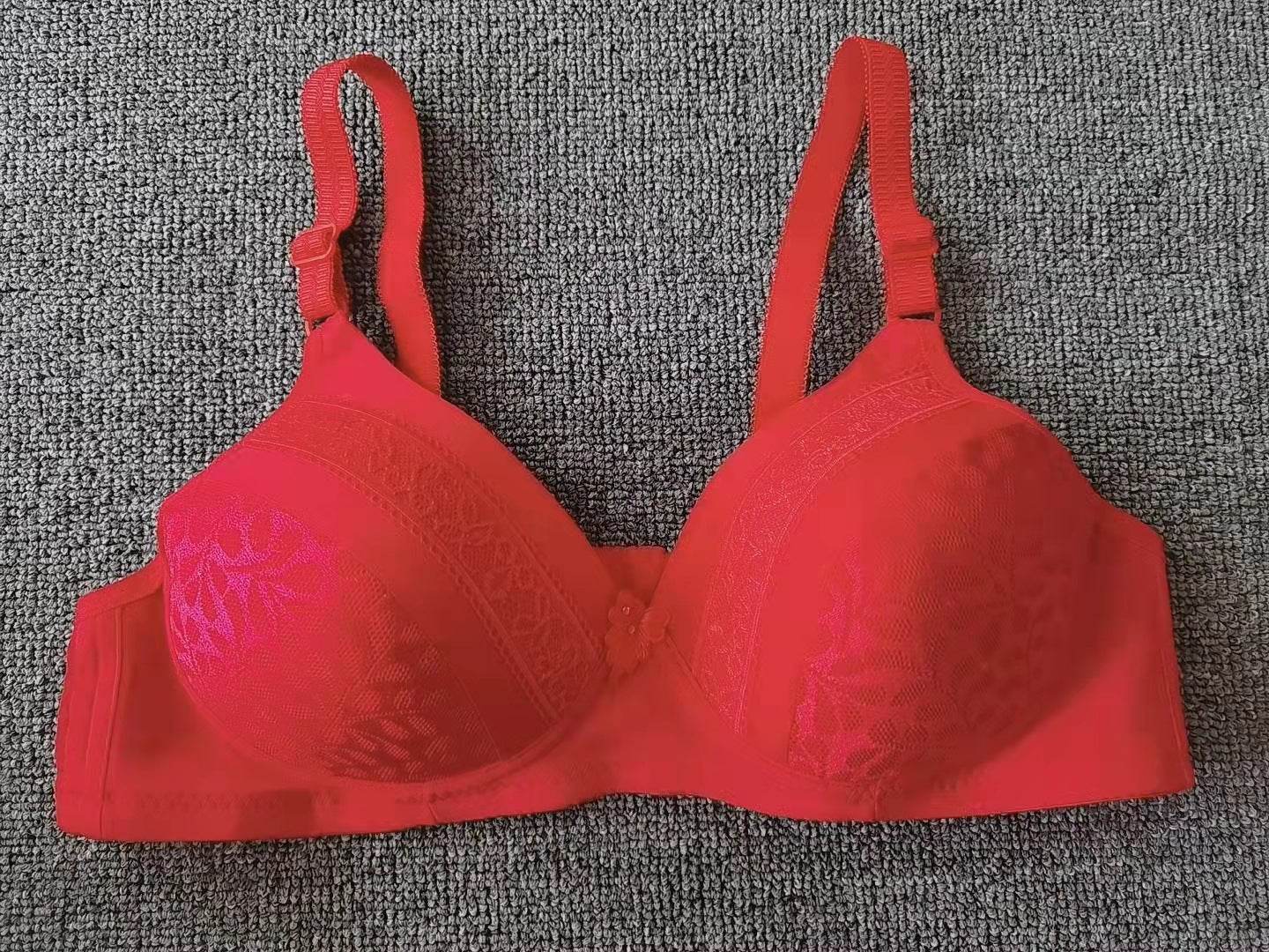 Women's Fashion Back Three Breasted Wireless Bra - Mubimart
