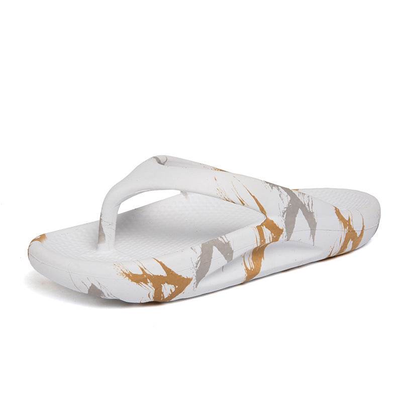 Flip-flops Men Wear Sandy Beach Platform Outside And Step On Shit - Mubimart
