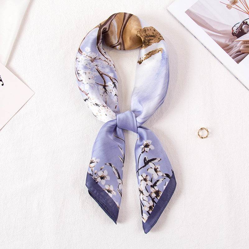All-matching Imitated Silk Scarves Decoration - Mubimart