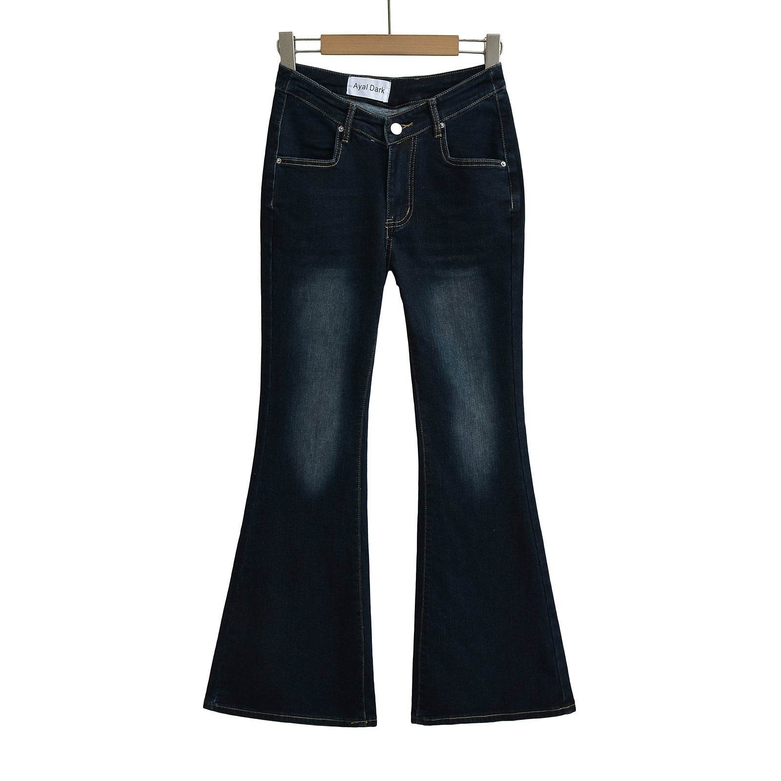 Fuli Washed Nostalgic Skinny Jeans For Women - Mubimart