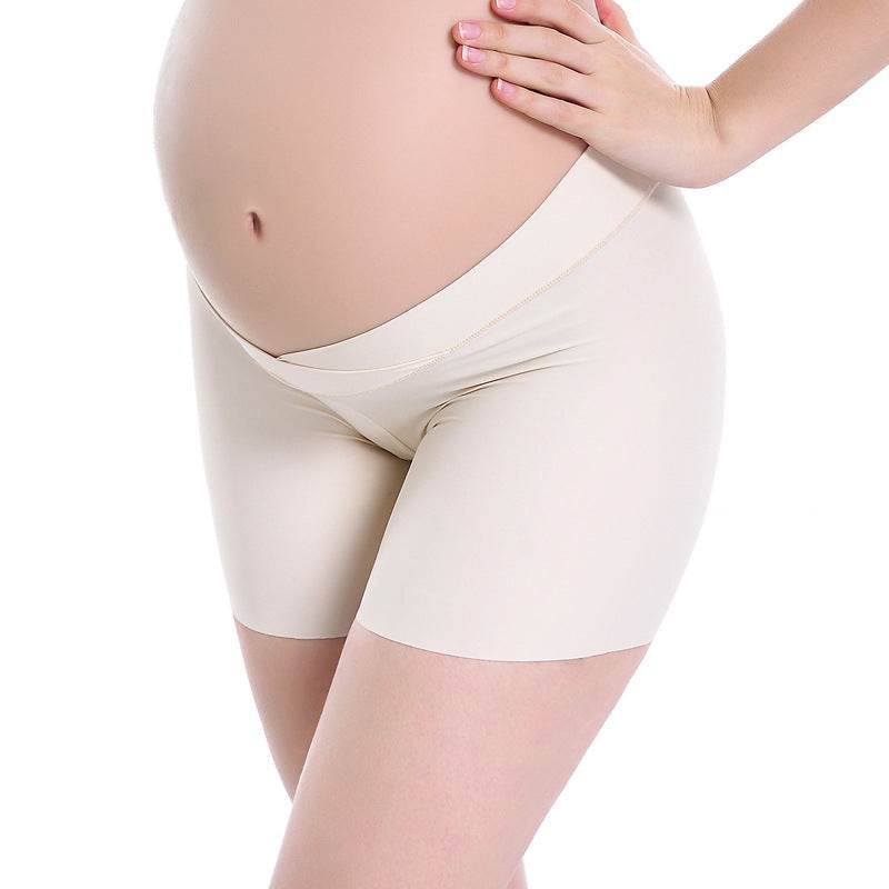 Antibacterial Ice Silk Comfortable Seamless Maternity Panties V Type - Mubimart