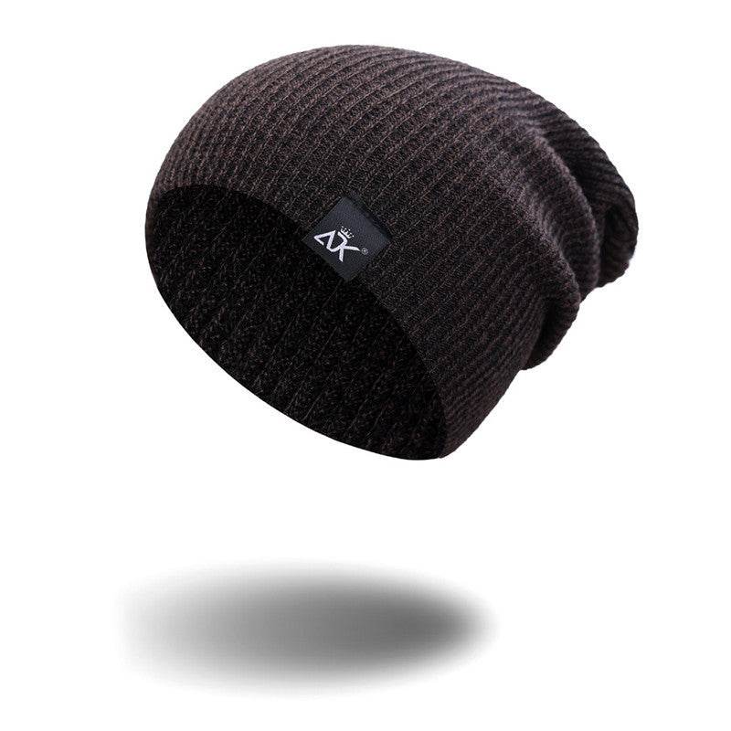 Unisex Fashionable Knitted Beanie, Winter Wool Elastic Hat For Outdoor Cycling, Camping, Travel Winter Beanie Hat Acrylic Knit Hats For Men Women - Mubimart