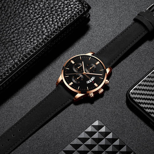 Cross Border Hot-selling Mens Classic Business Quartz Watches - Mubimart