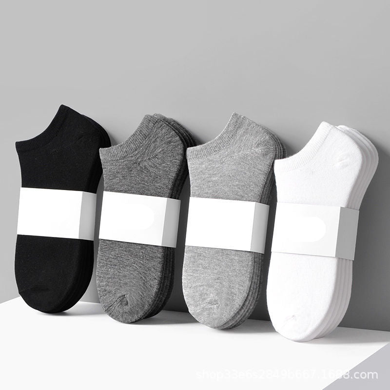 Men's Socks Summer Street Vendor Stocks Black White Gray Ankle Socks - Mubimart -  