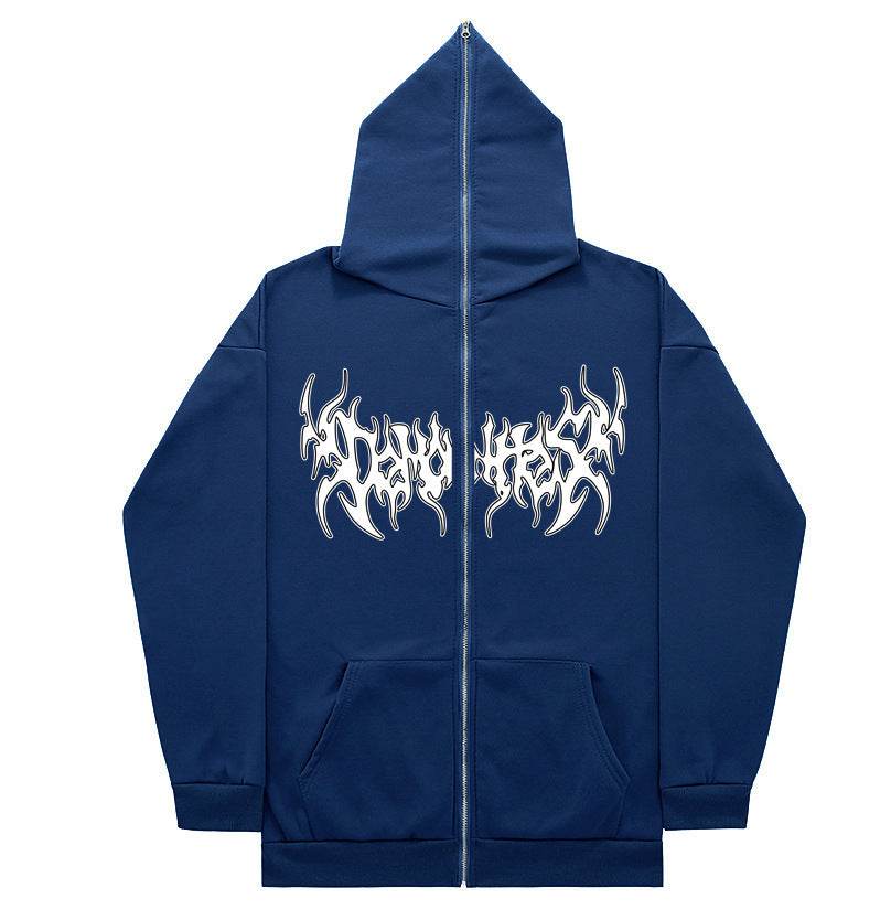 Personalized All-matching Loose Casual Zipper Hoodie - Mubimart