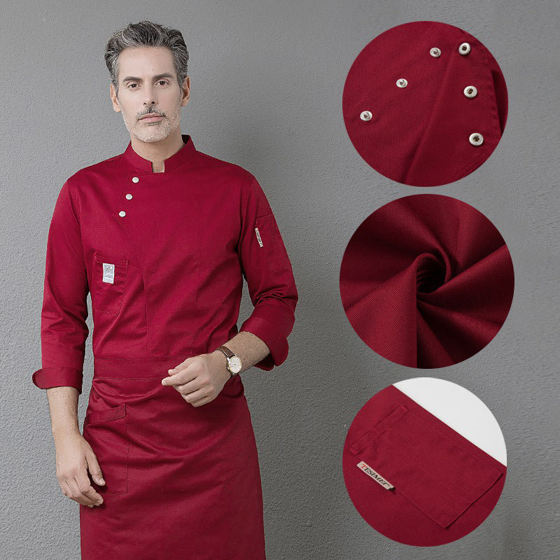 Hotel Chef Long Sleeve Work Clothes - Mubimart -  