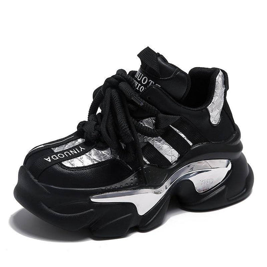 All-matching Platform Height Increasing Shoes Casual Sneaker Women - Mubimart