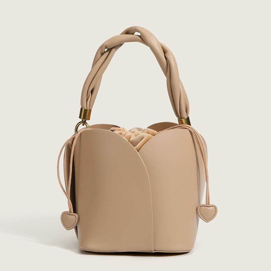 Style Fashion Women Bag In Handbags Genuine Leather Tote Sling Shoulder Ladies Handbag Luxury Flowers Design Bucket Bags - Mubimart