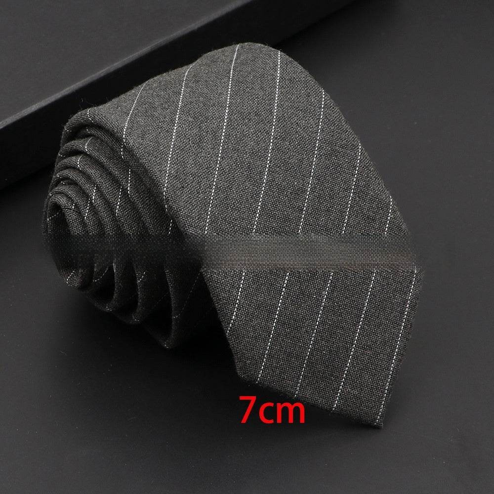 Artificial Woolen Necktie Korean Casual Accessories - Mubimart