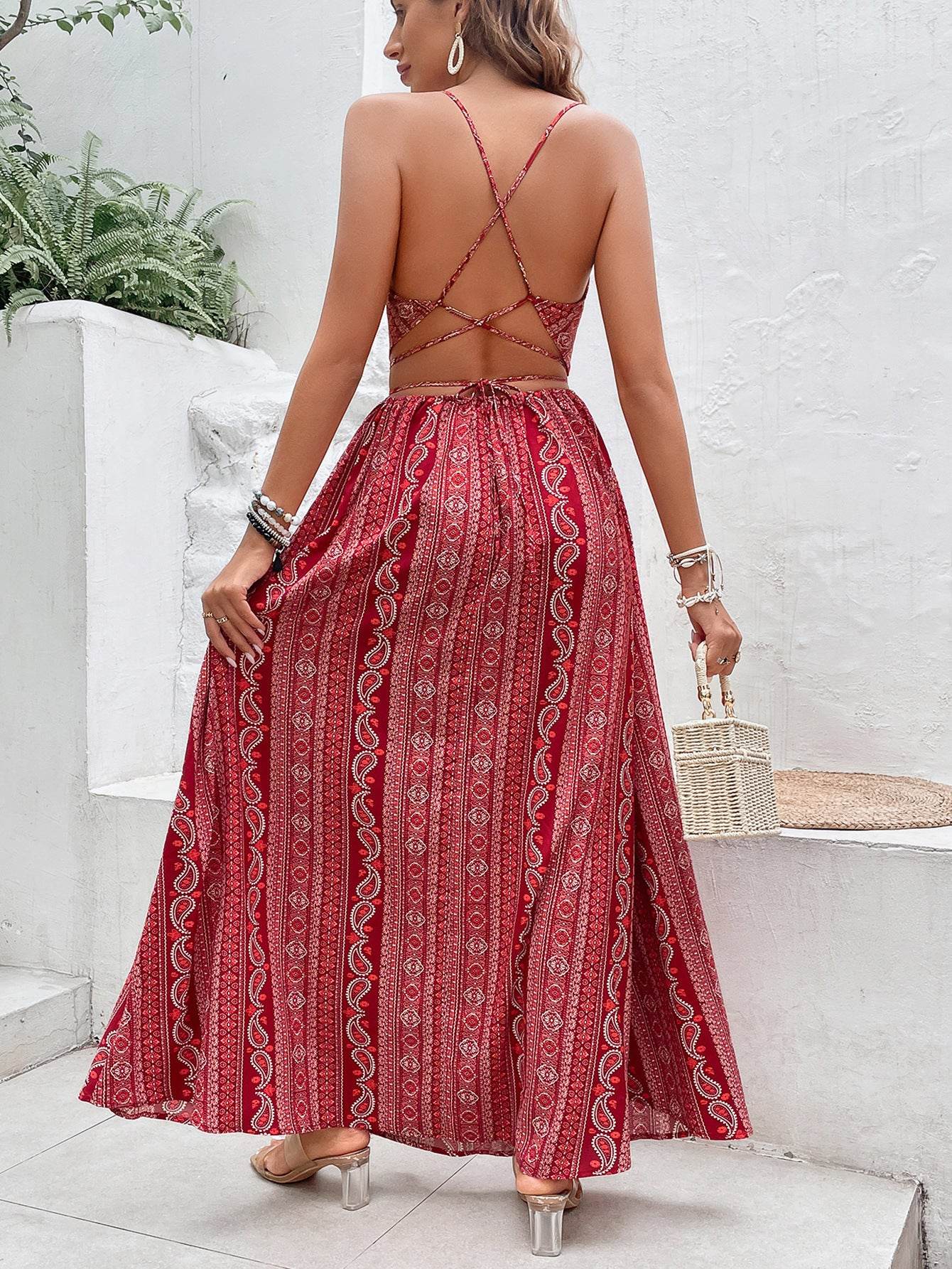 Slimming Bohemian Summer Slip Dress - Mubimart