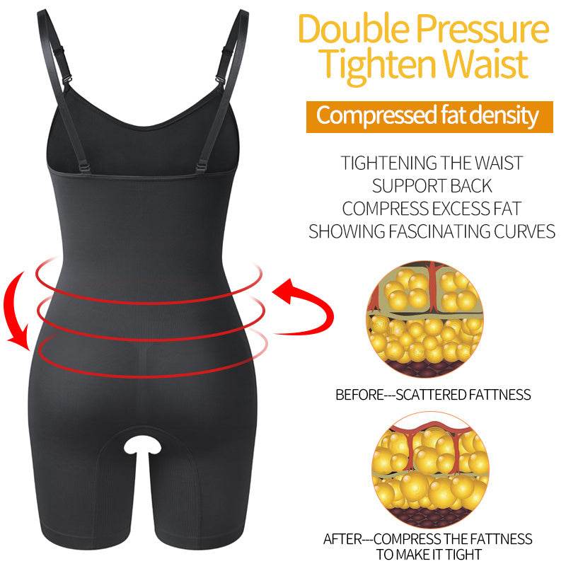 Bodysuit Shapewear Women Full Body Shaper Tummy Control Slim - Mubimart