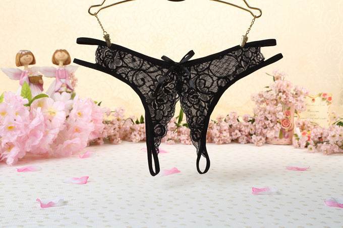 Women's Nylon Lace Thong Lightweight - Mubimart