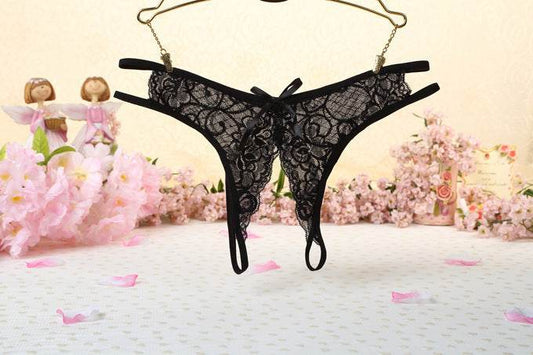 Women's Nylon Lace Thong Lightweight - Mubimart