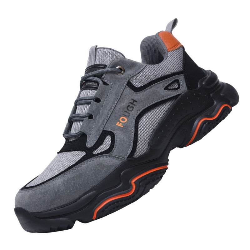 Men's Steel Toe Breathable Comfortable Safety Shoes - Mubimart