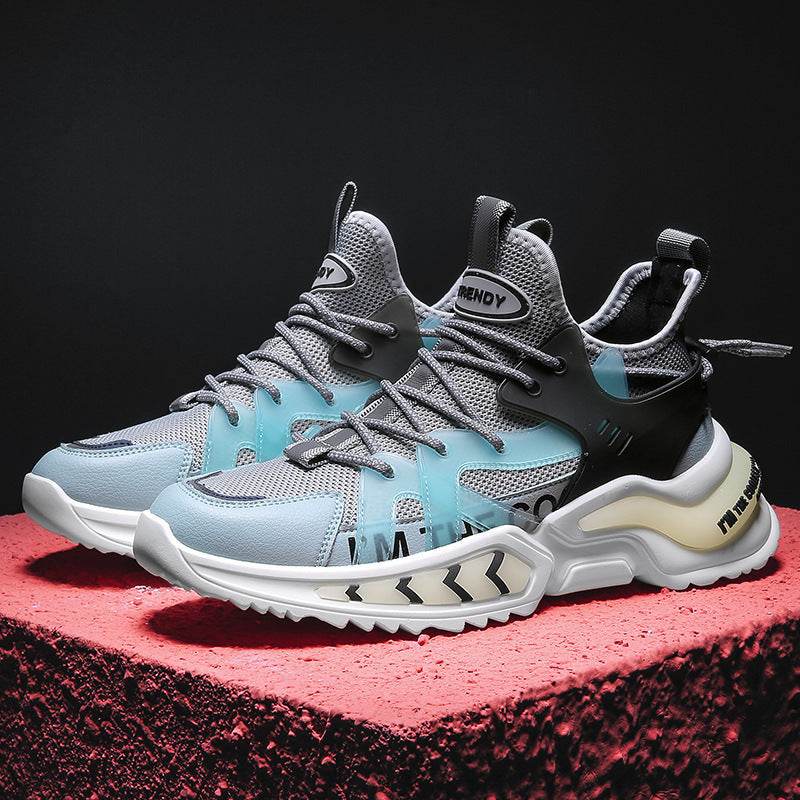 Fashion Sneakers High Top Sport Running Athletic Tennis Walking Shoes Men - Mubimart