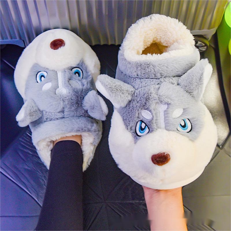 Bag With Men's Cotton Slipper Plush - Mubimart -  